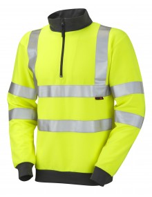 Leo Brynsworthy Class 3 1/4 Zip Sweatshirt SS01-Y  High Visibility